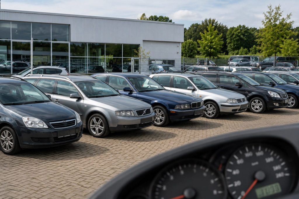 Fahrzeuge mit hoher Laufleistung beim Autohändler – gefragte Gebrauchtwagen trotz vieler Kilometer